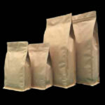 kraft flat bottom stand up metallic inner 1
